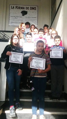Dunkirk Middle School Students of the Month